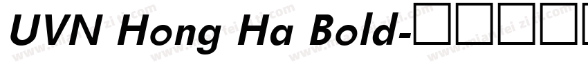 UVN Hong Ha Bold字体转换